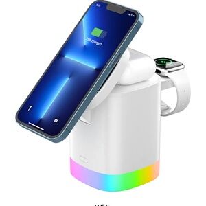 LAX Gadgeets MagSafe Compatible. 3-in-1 Wireless Charging Station
